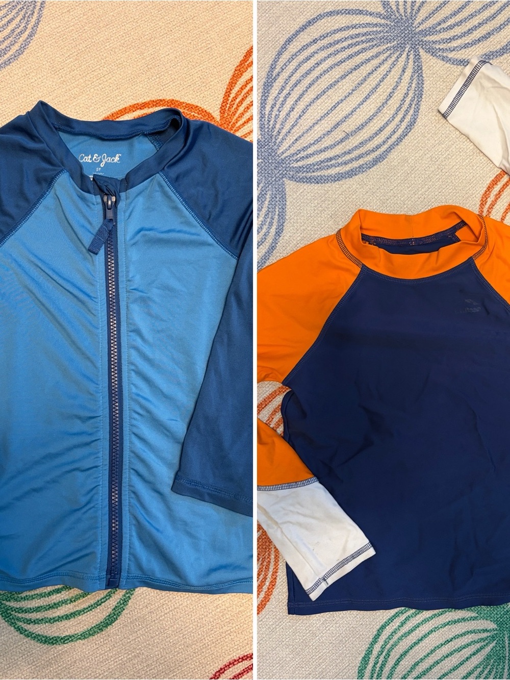 Rashguard bundle 5T longsleeve! Cat & Jack rash guard AND LLbean colorblock